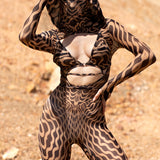 Mind Games Nude Open-Heart Hood Set