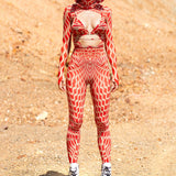 Mind Games Crimson Open-Heart Hood Set