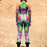 Spring Fraktal Criss-Cross Jumpsuit Set