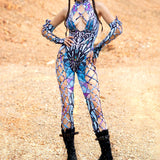 Ironwhisper Criss-Cross Jumpsuit Set