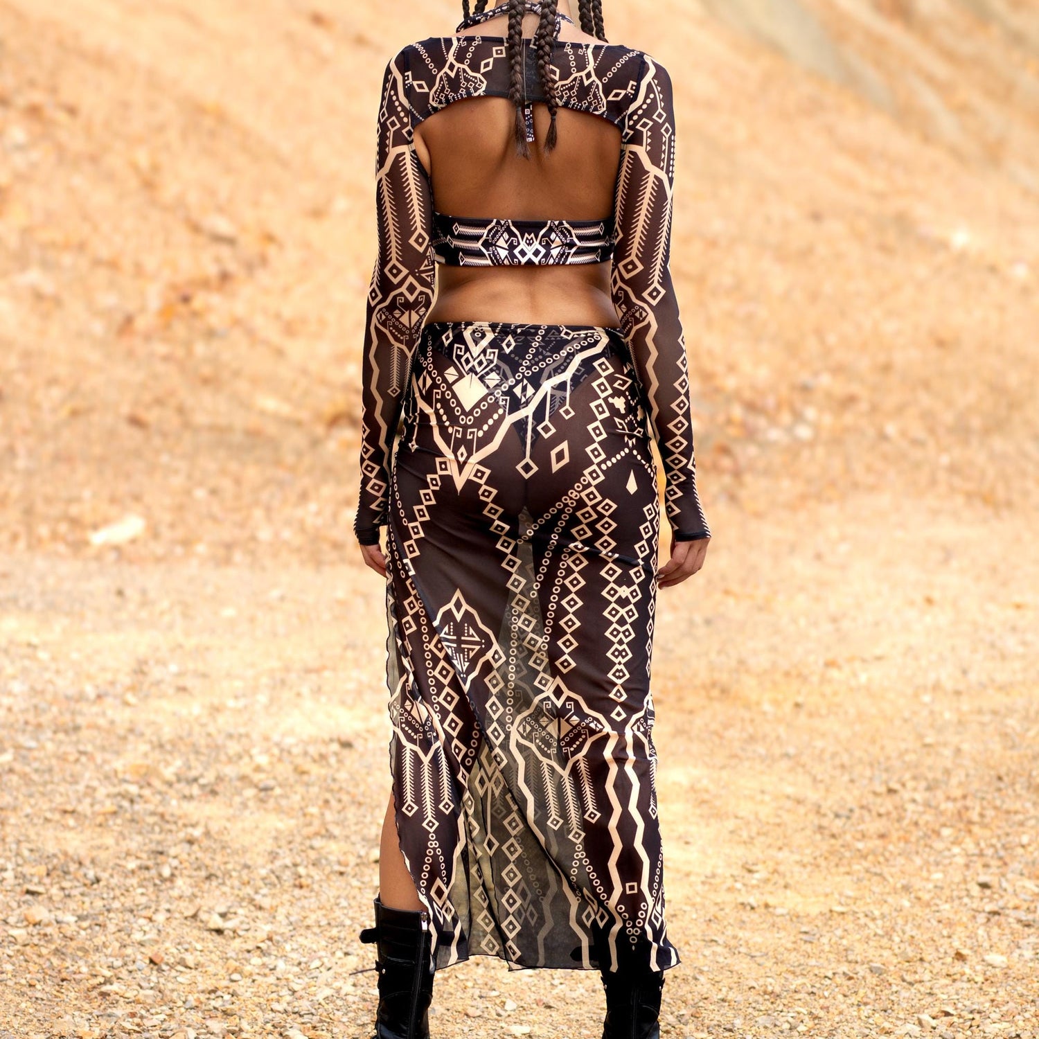Pleasure Seeker Ruched Skirt Set Festival