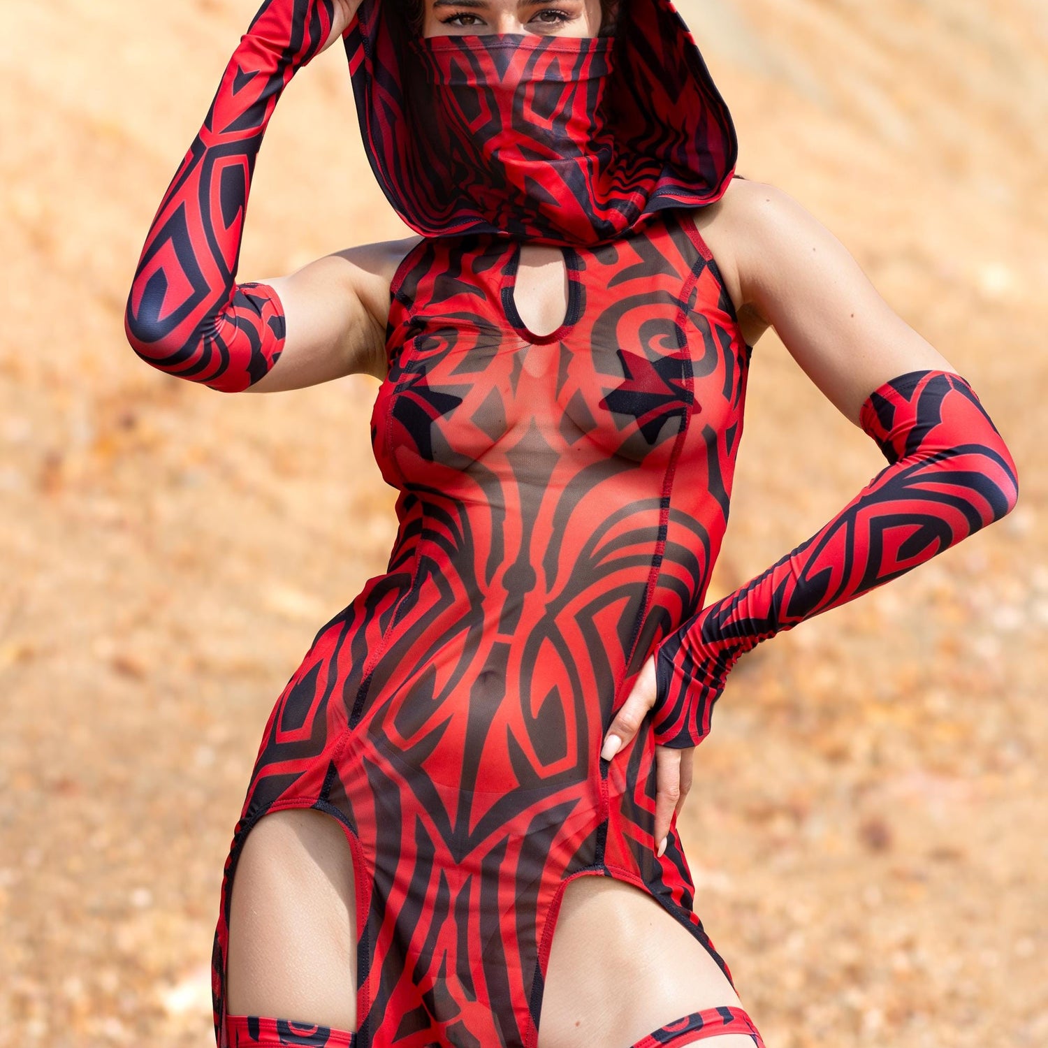 Hexed Keyhole Dress Set