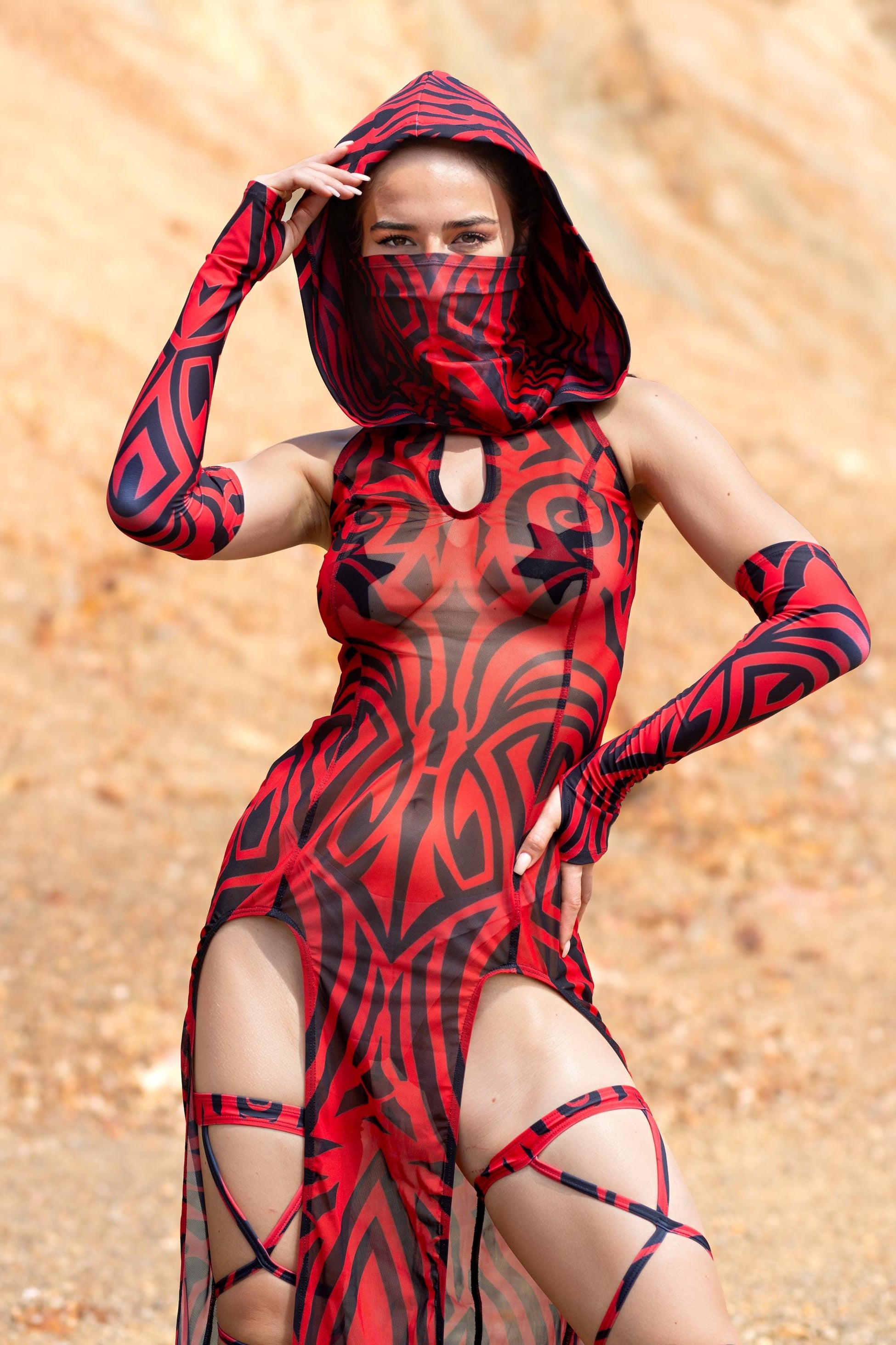 Hexed Keyhole Dress Set 1
