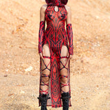 Hexed Keyhole Dress Set