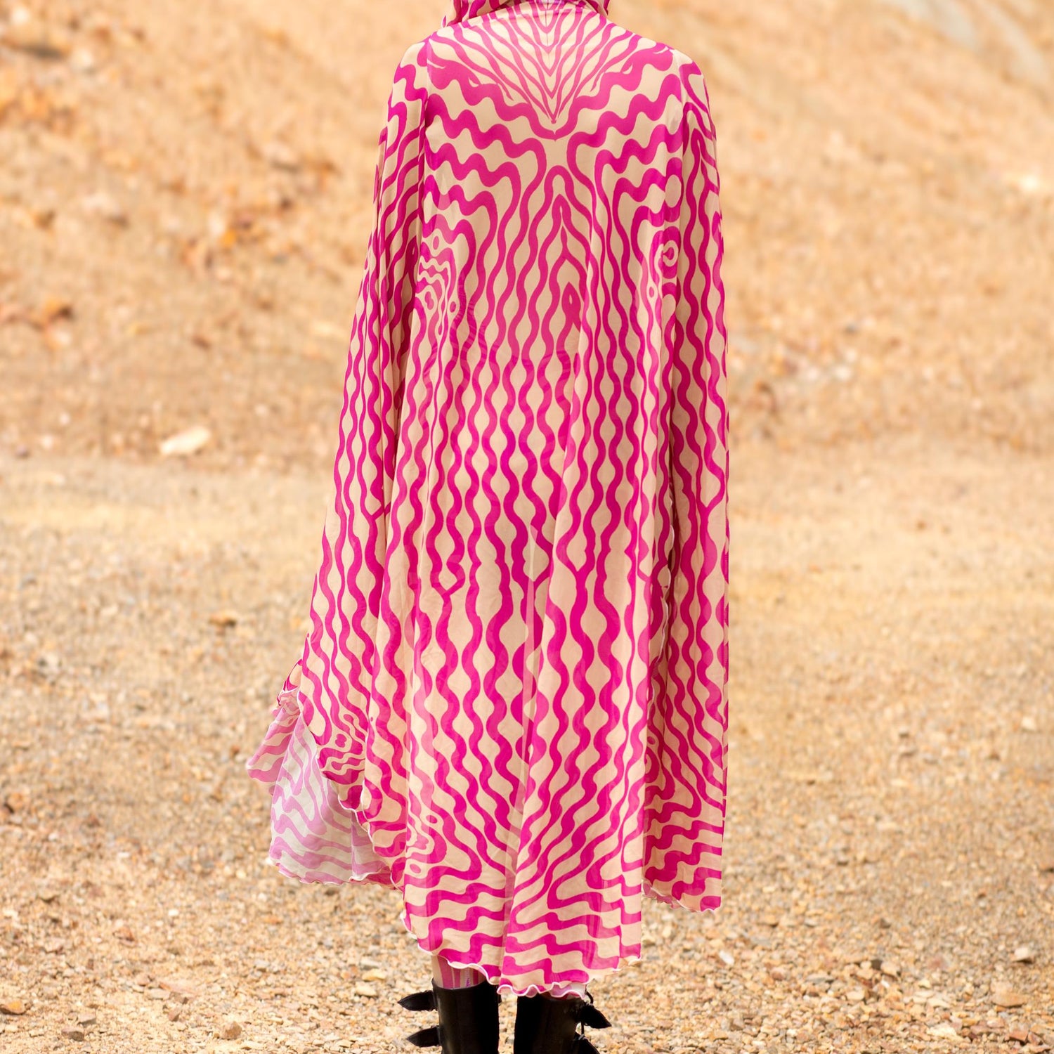 Mind Games Pink Mesh Jumpsuit Set Festival
