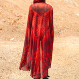 Psyverse Red Mesh Cloak