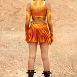 Desert Gold Mesh Bikini Skirt