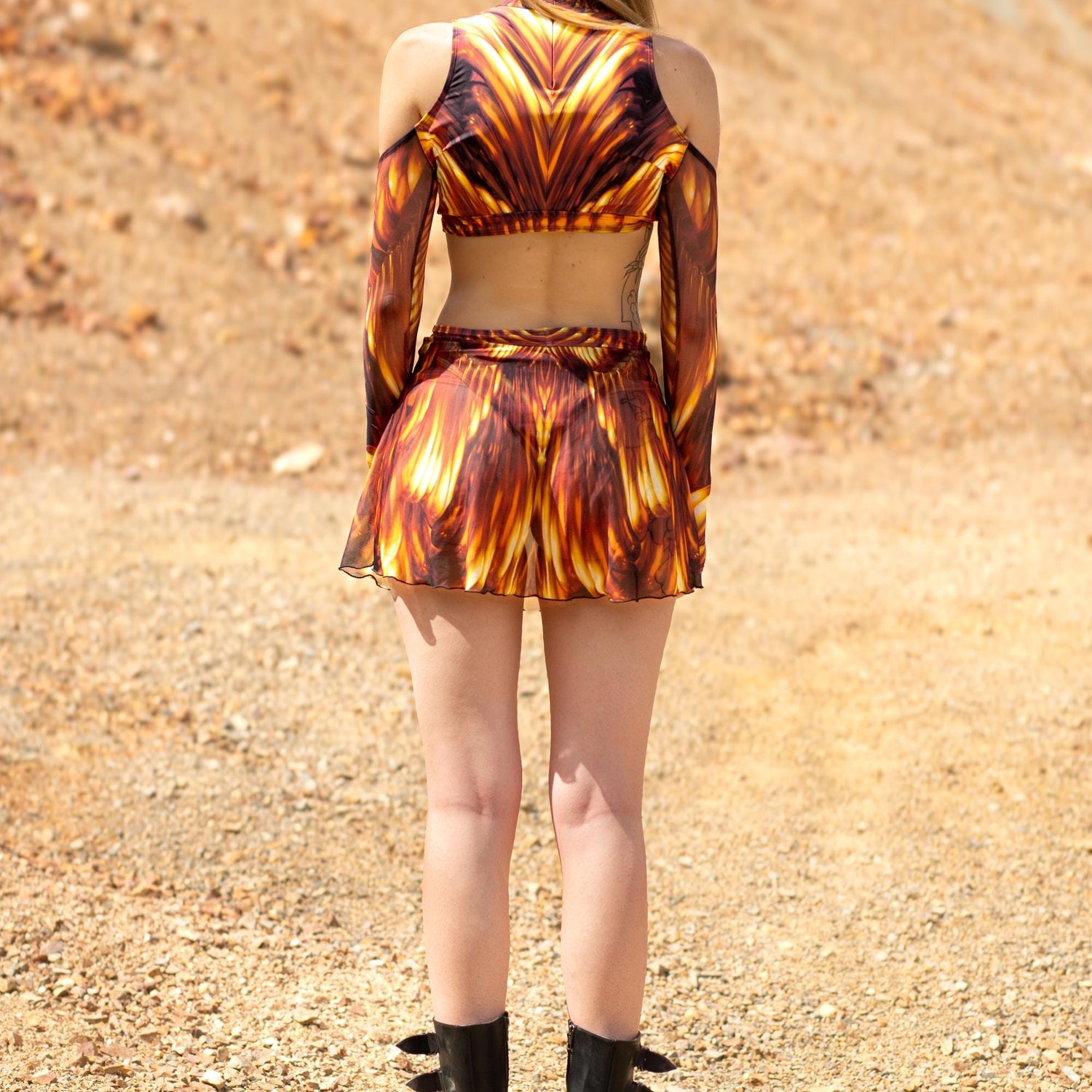 Sunstrider Coldshoulder Cutout Top Festival