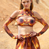 Sunstrider Coldshoulder Cutout Top
