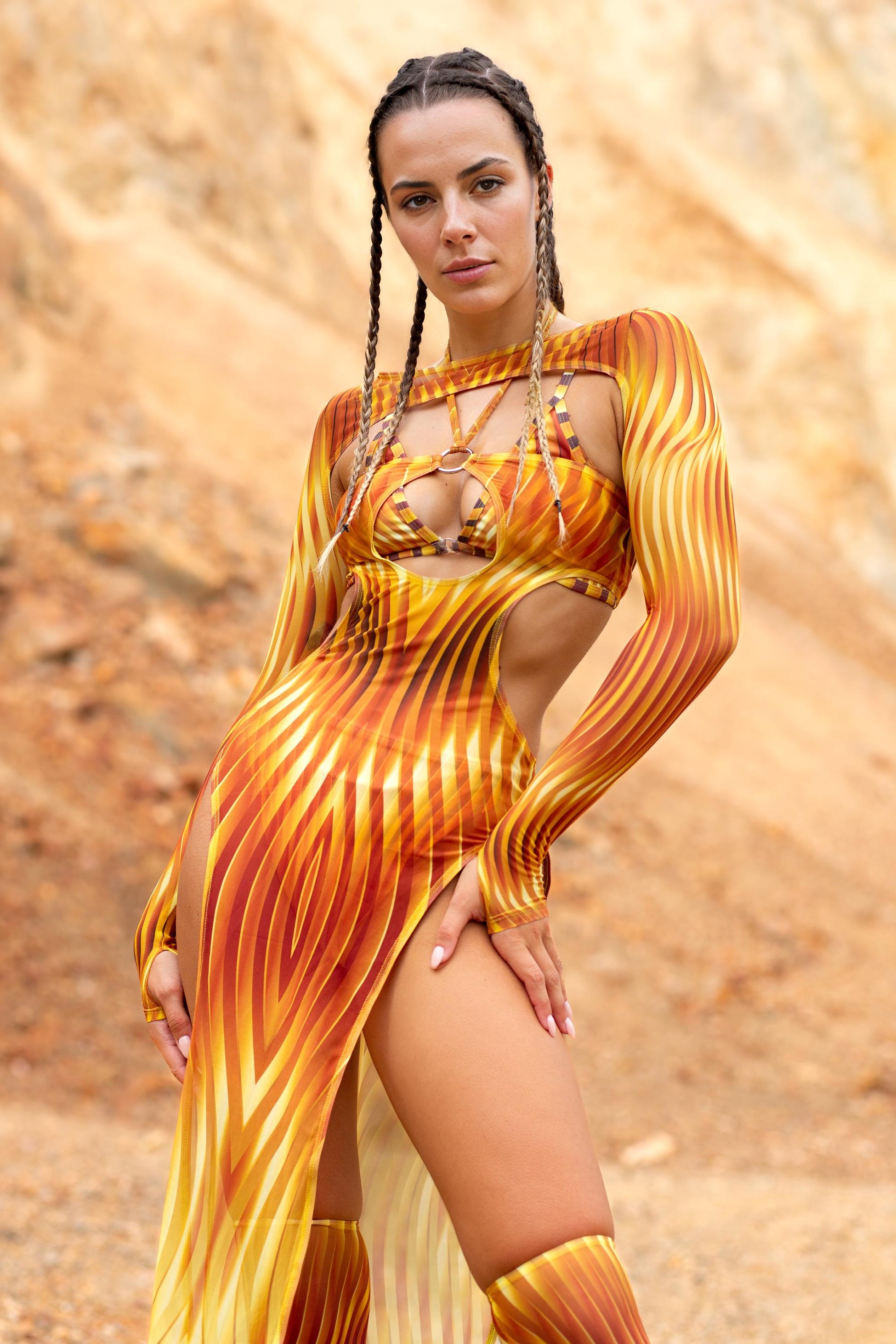 Desert Gold High Waist Bikini 1