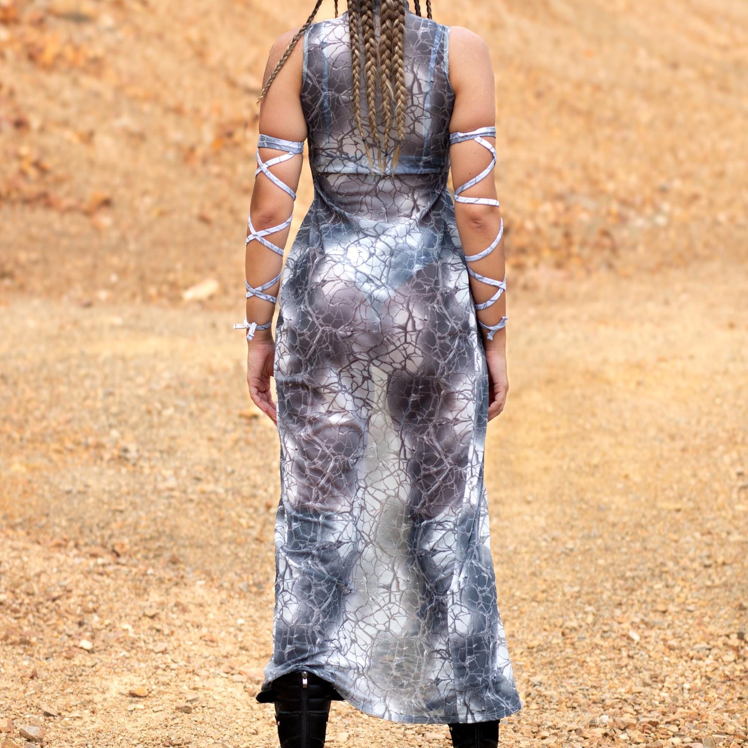Moonlanding Mesh Open Front Dress Festival