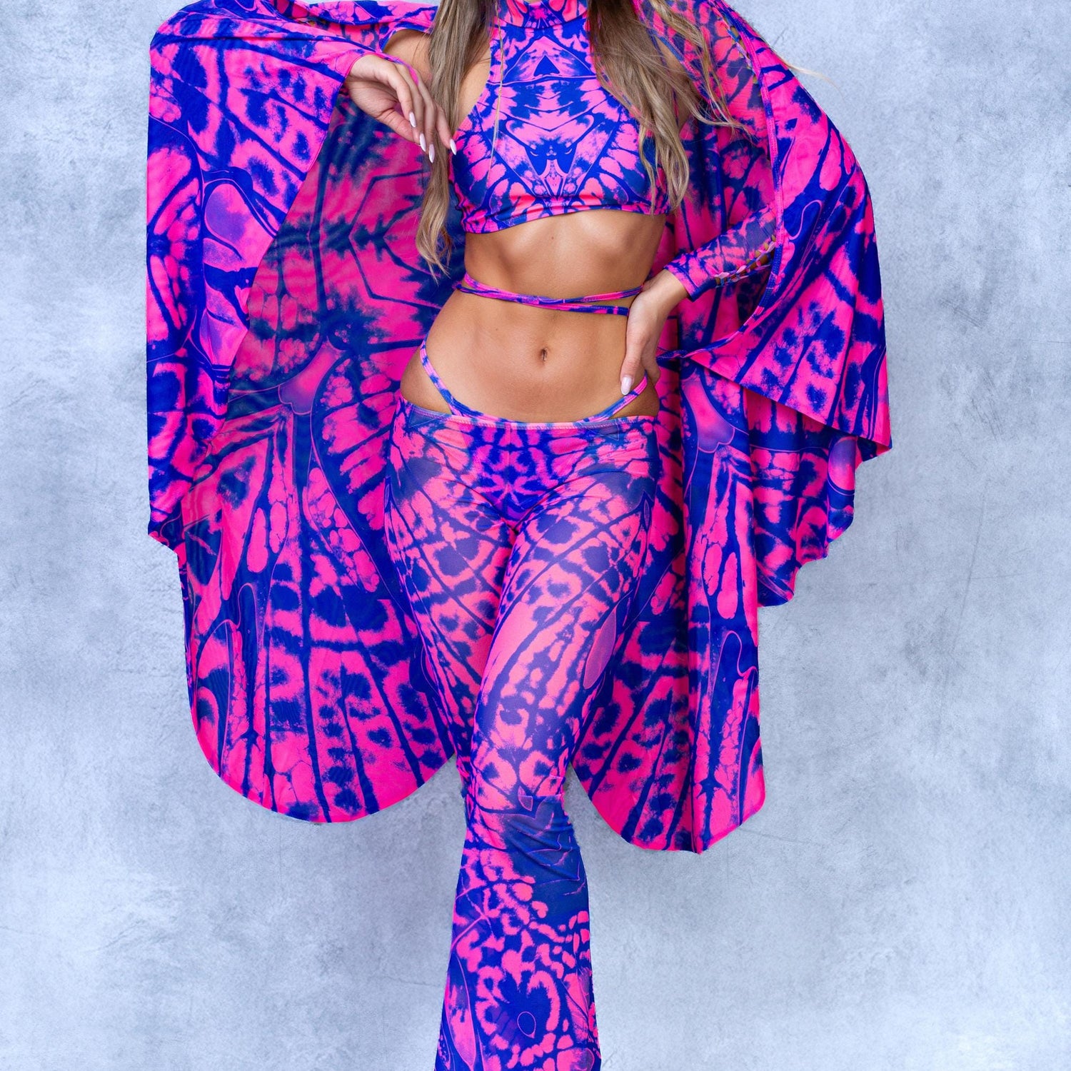 Caleidoscope Magenta Side Ring Bikini 8