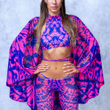 Caleidoscope Magenta Side Ring Bikini
