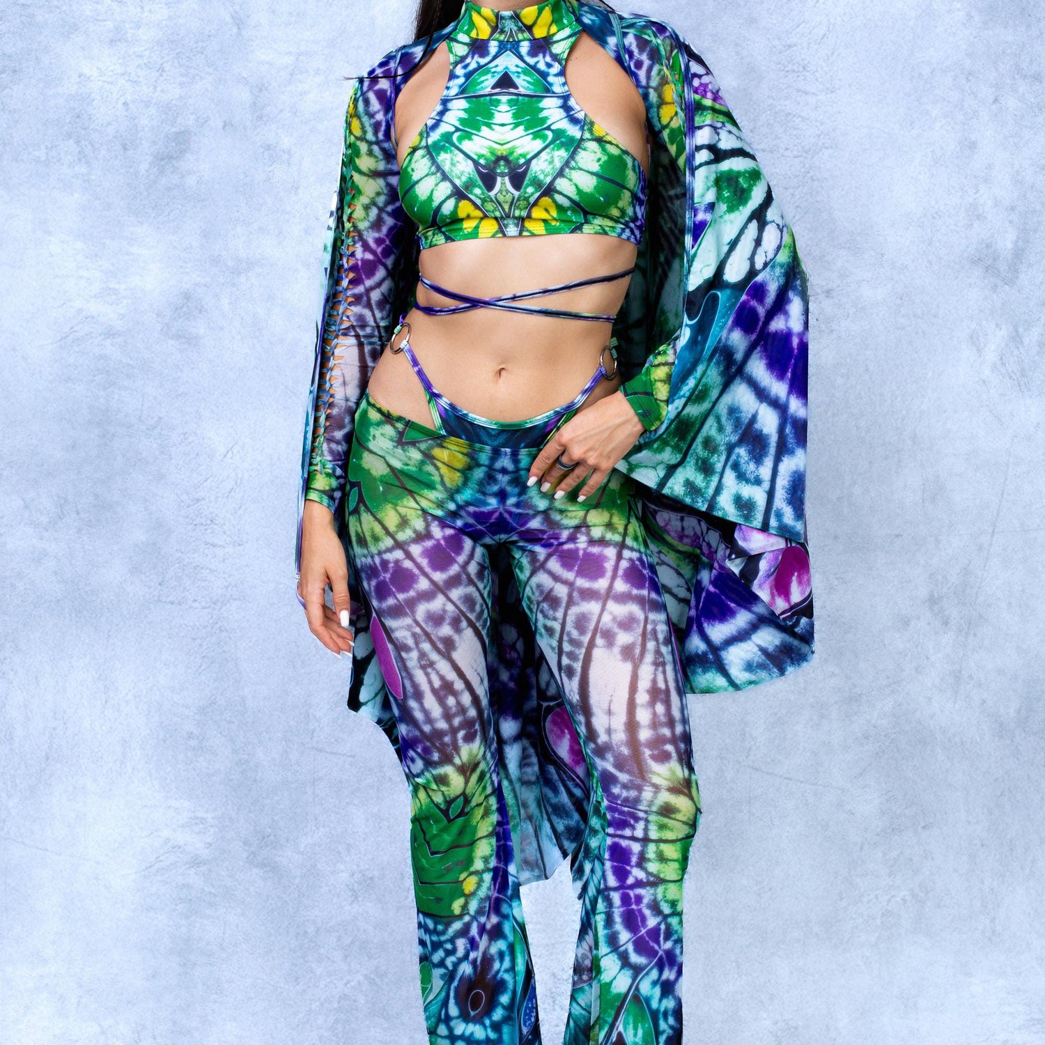 Caleidoscope Fairy Slit Weave Winged Set Performance