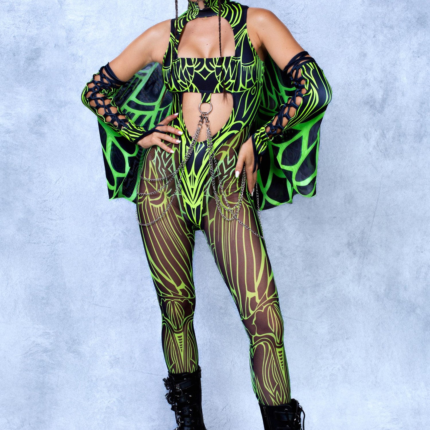 Shadewhisper Green Mesh Wings 10