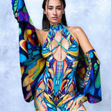 Eyes of Time Fairy Front Cross Jumpsuit