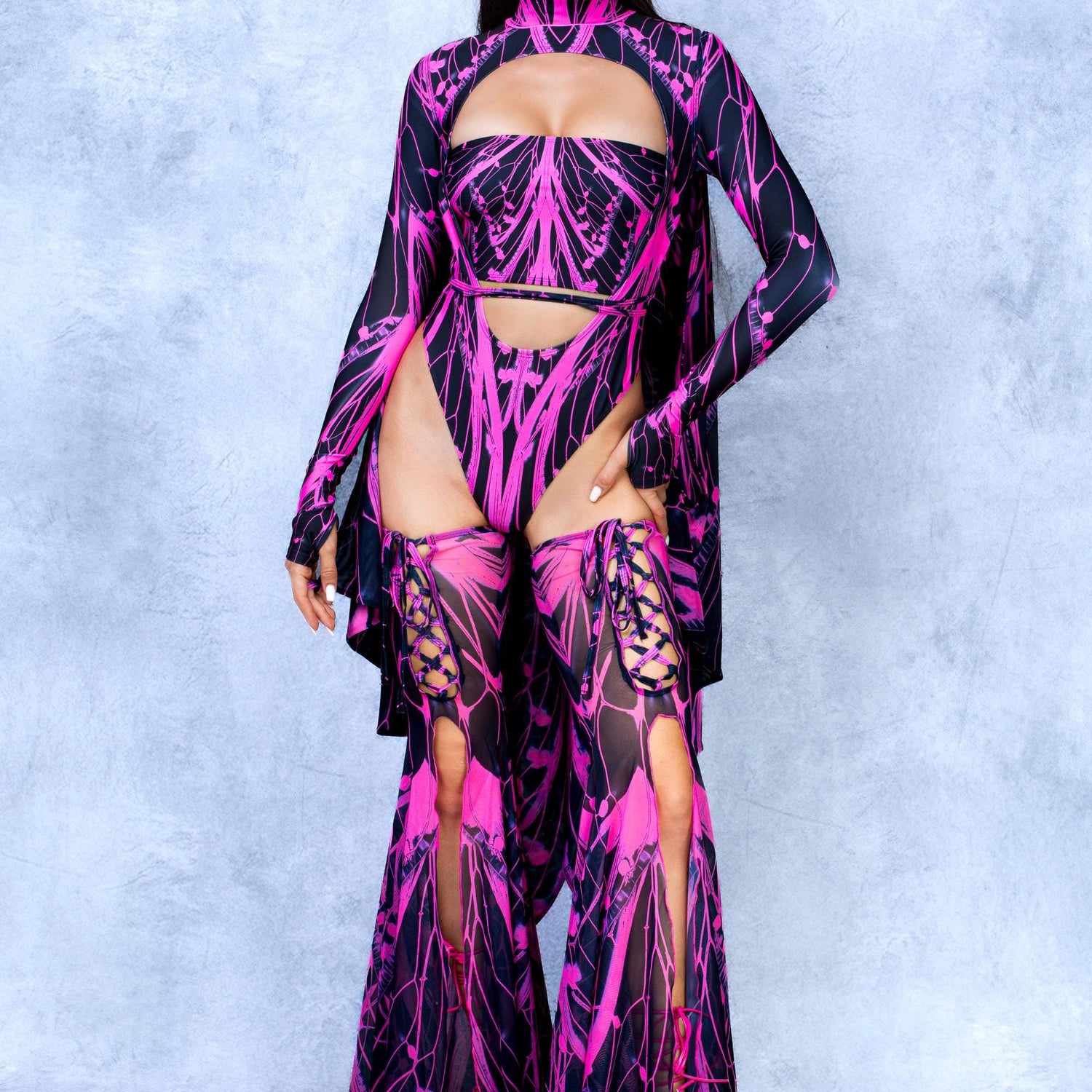 Birdsong Pink Mesh Wings 7