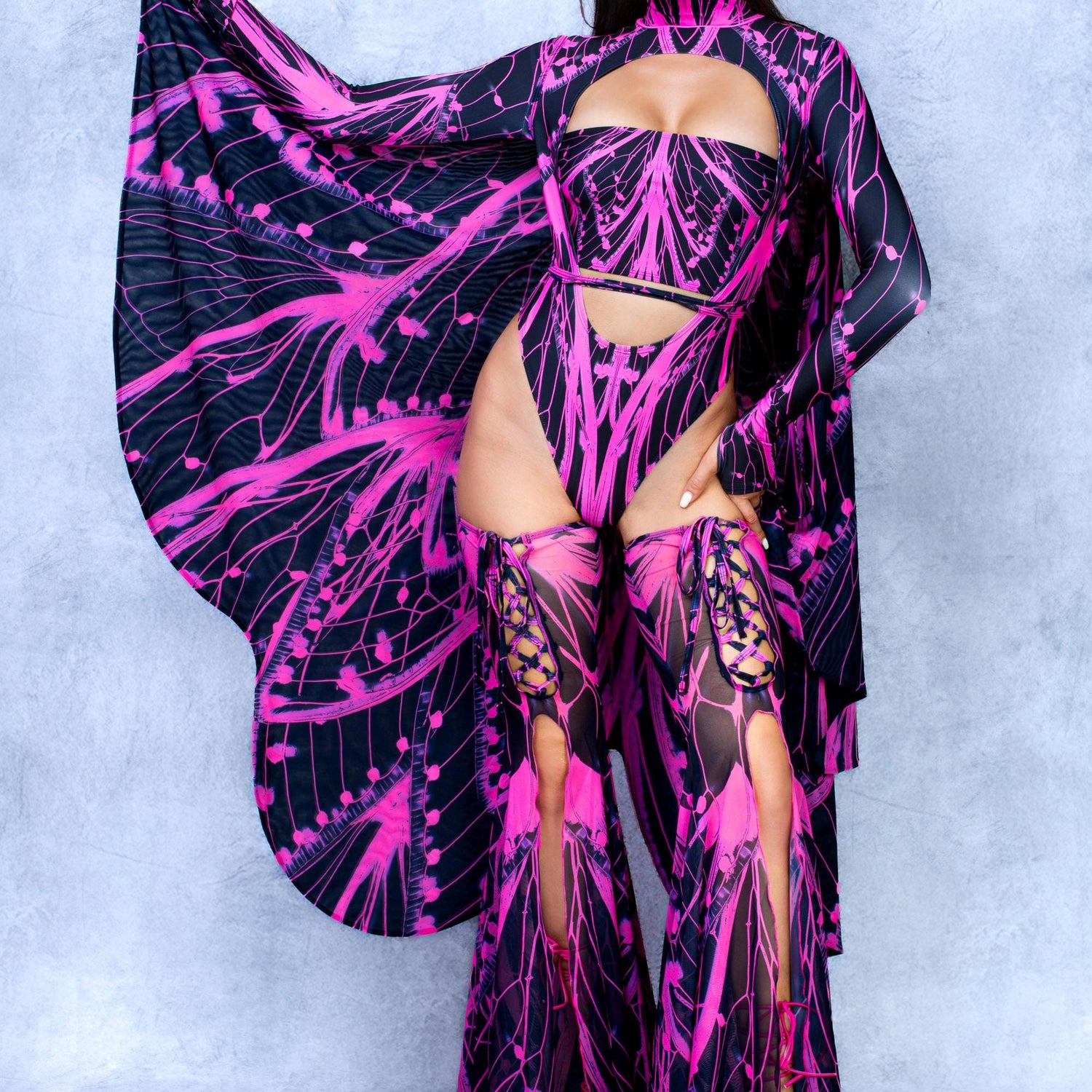 Birdsong Pink Mesh Wings 9