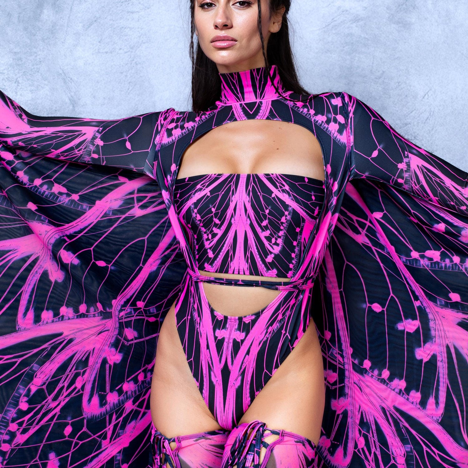 Birdsong Pink Mesh Wings 6