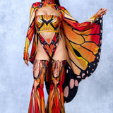 Autumn Butterfly Mesh Wings