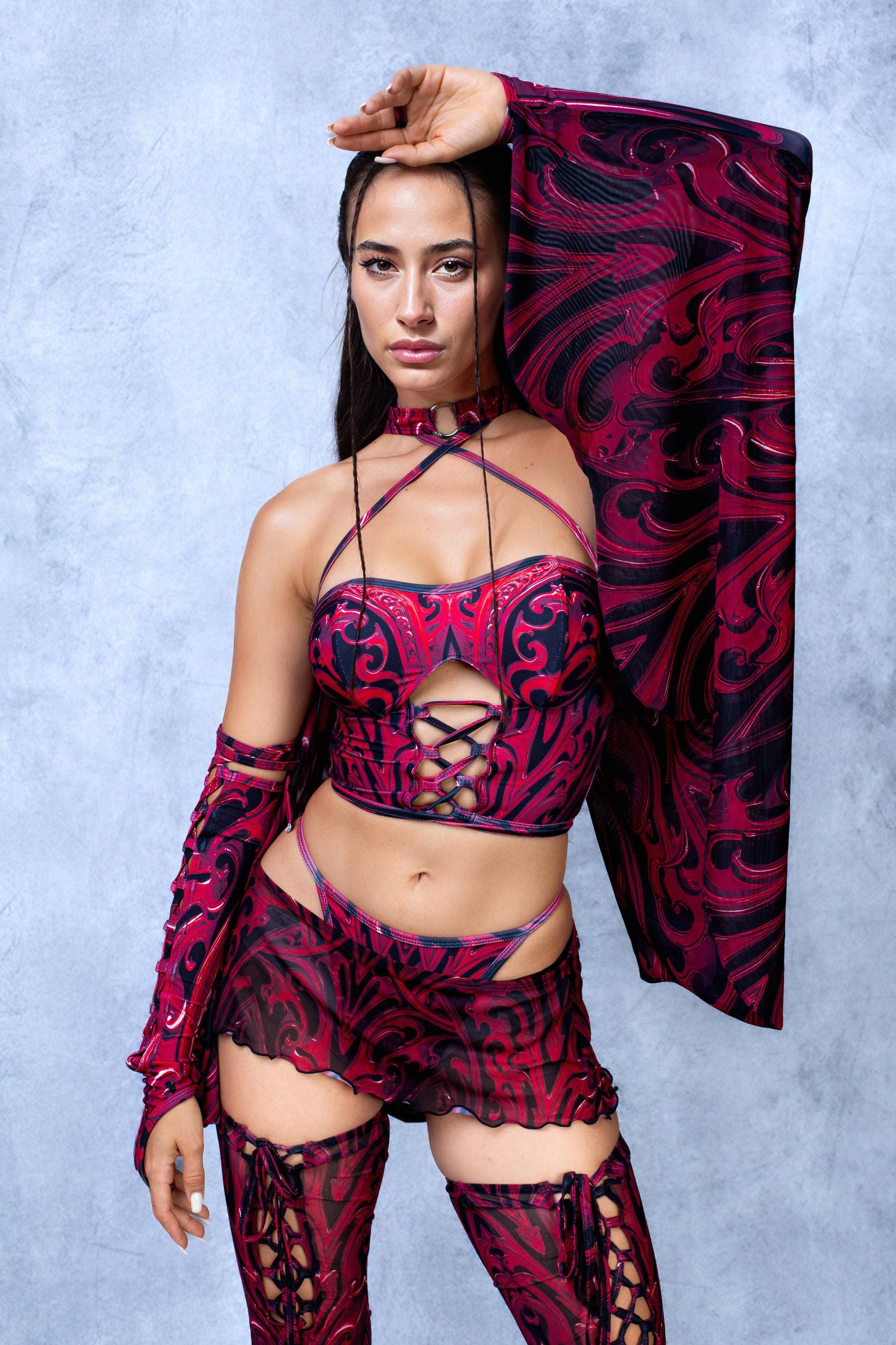 Vampyra Mesh Micro Skirt 1