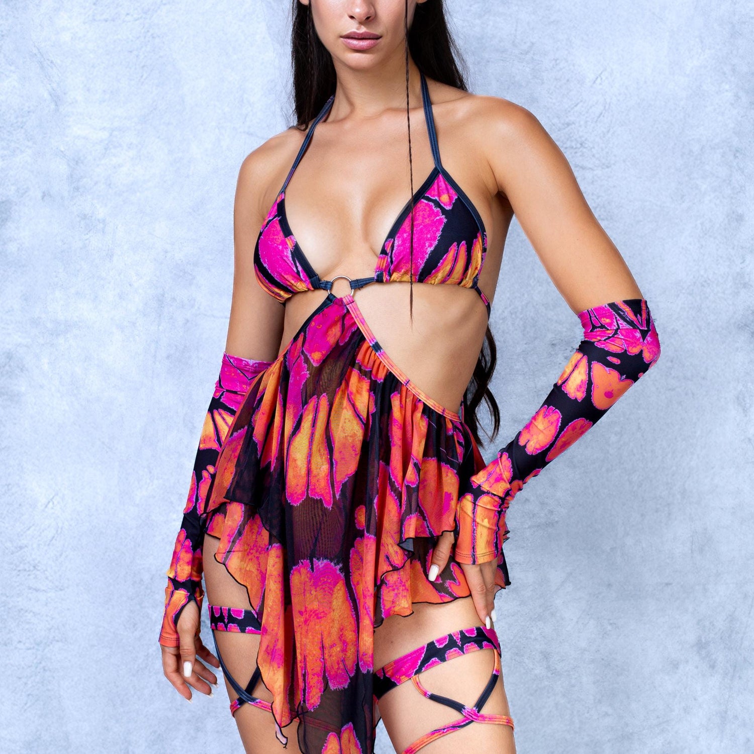 Trixy Pixie Dress Lycra, Mesh