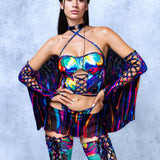 Chrome Delight Fairy Corset Winged Set