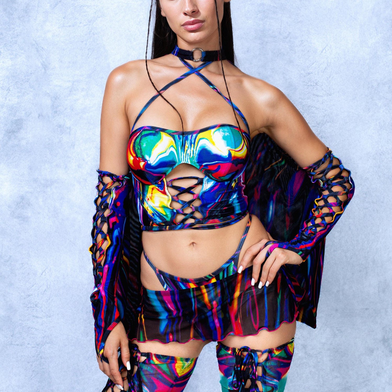 Chrome Delight Corset Top