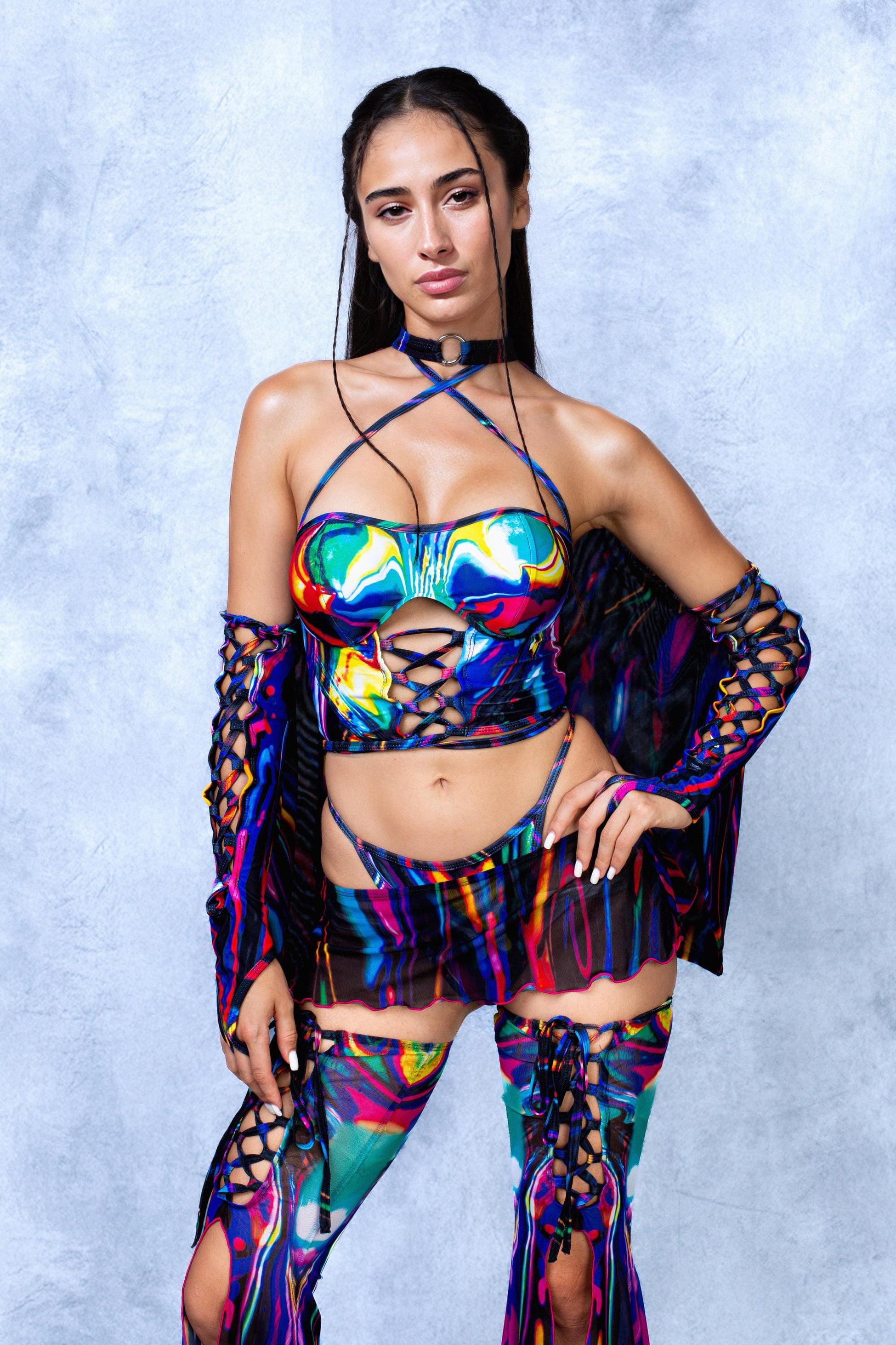 Chrome Delight Corset Top 1