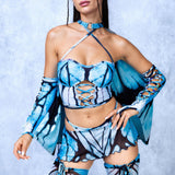 Swallowtail Sail Fairy Corset Winged Set