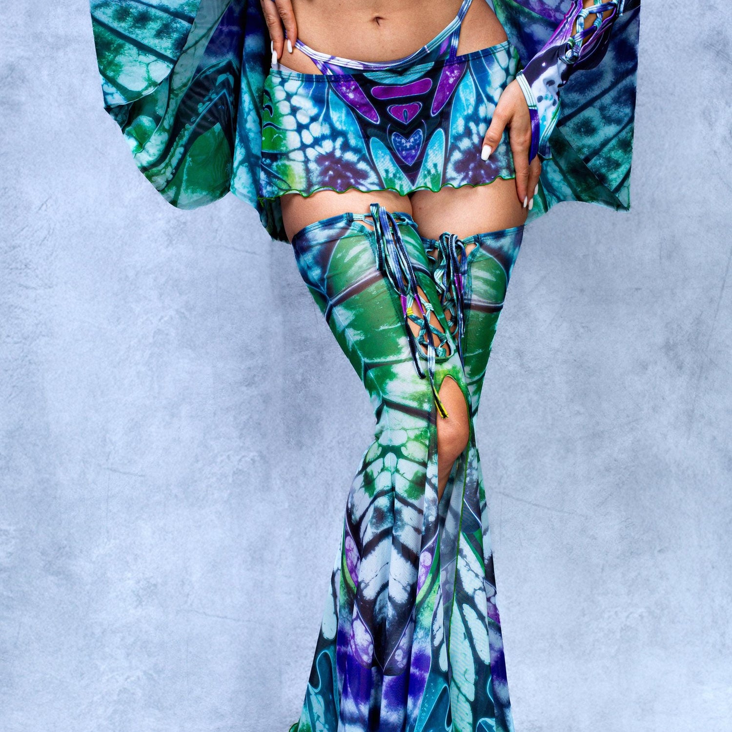 Caleidoscope Mesh Micro Skirt 7