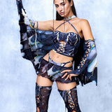 Dream of Darkness Fairy Corset Winged Set