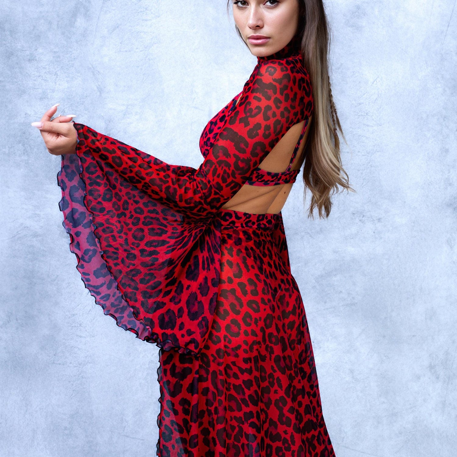 She's Got Fangs Red Ring Bralette Top Lycra