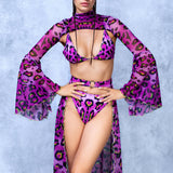 Exotic Vibrancy Open Front Skirt