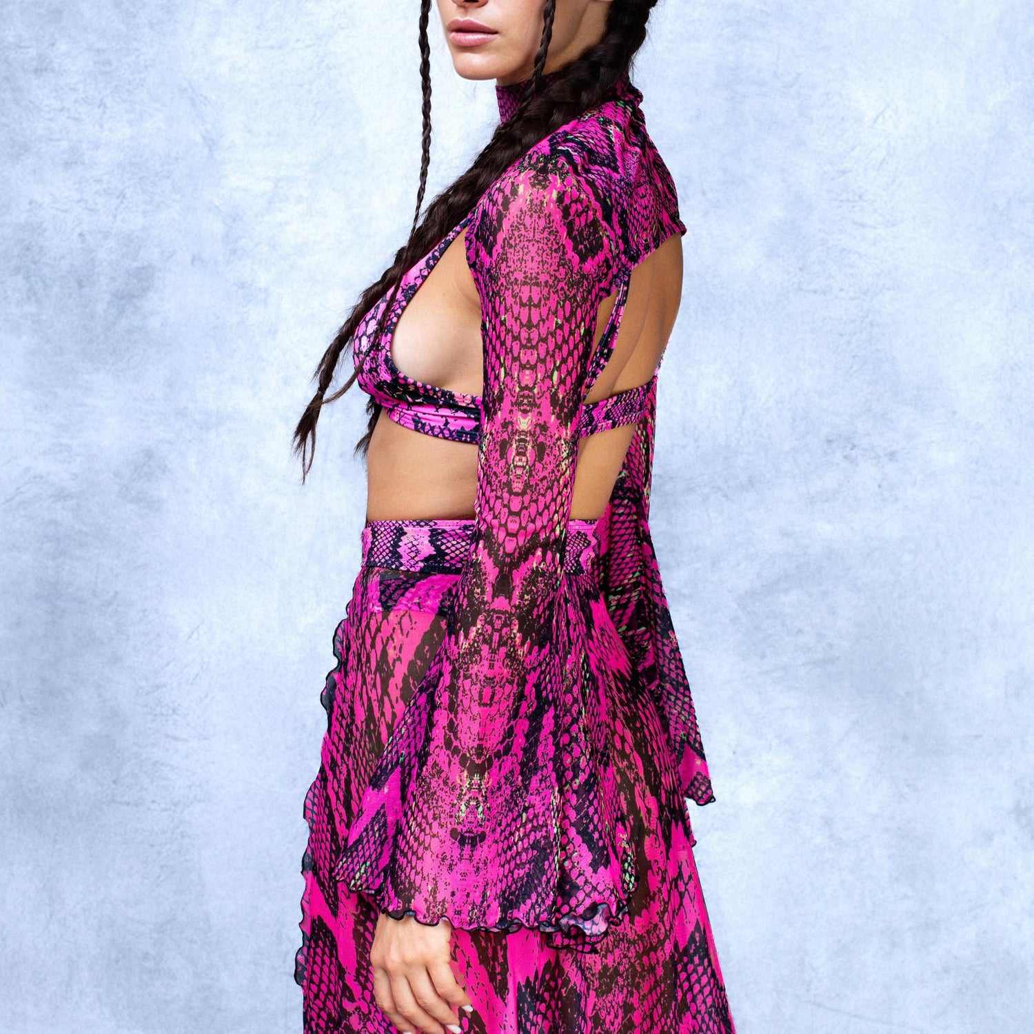 Poisonous Pink Ring Bralette Top 8