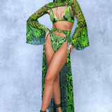 Poisonous Green Ring Bralette Top