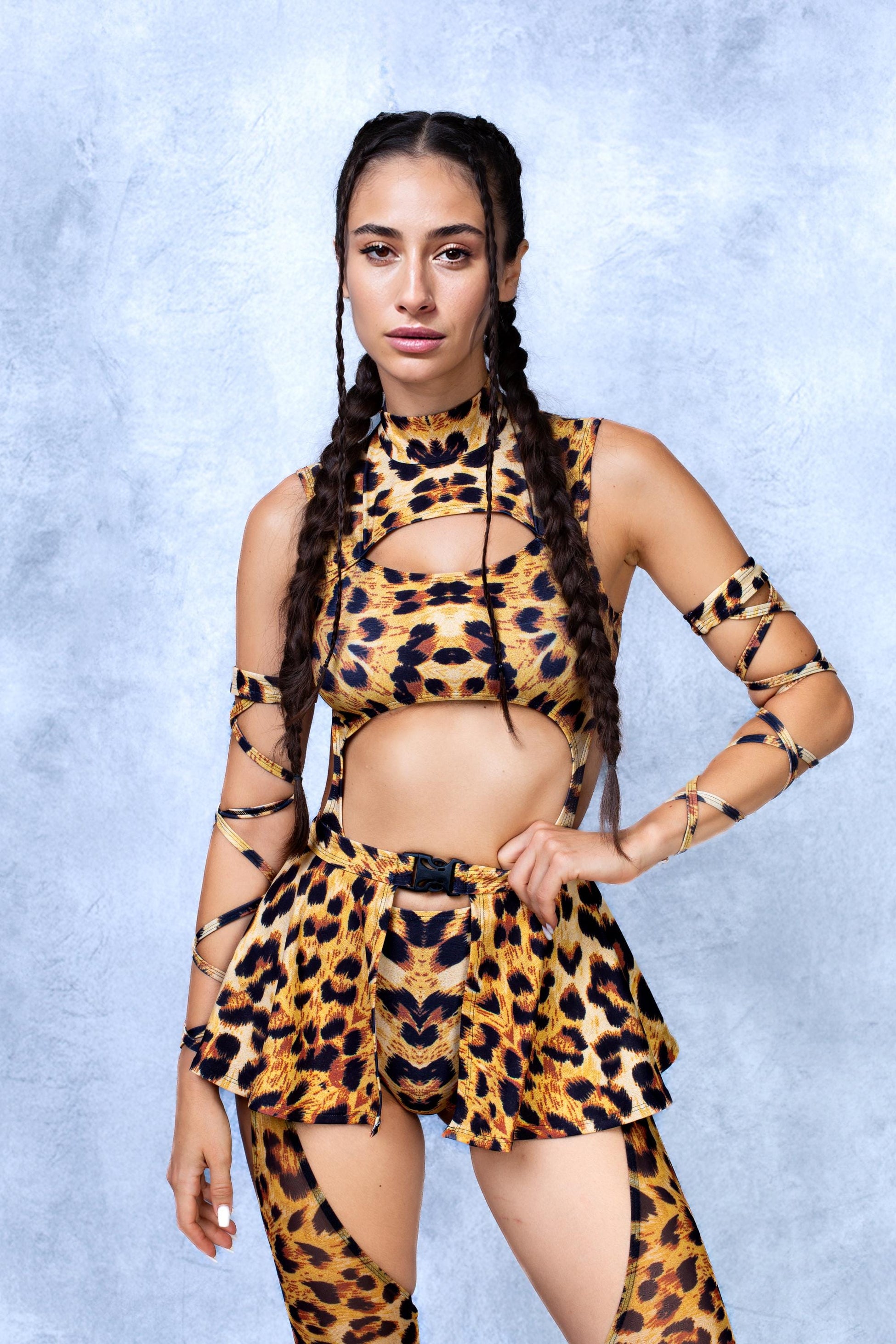 Cheetah Micro Buckle Skirt 1