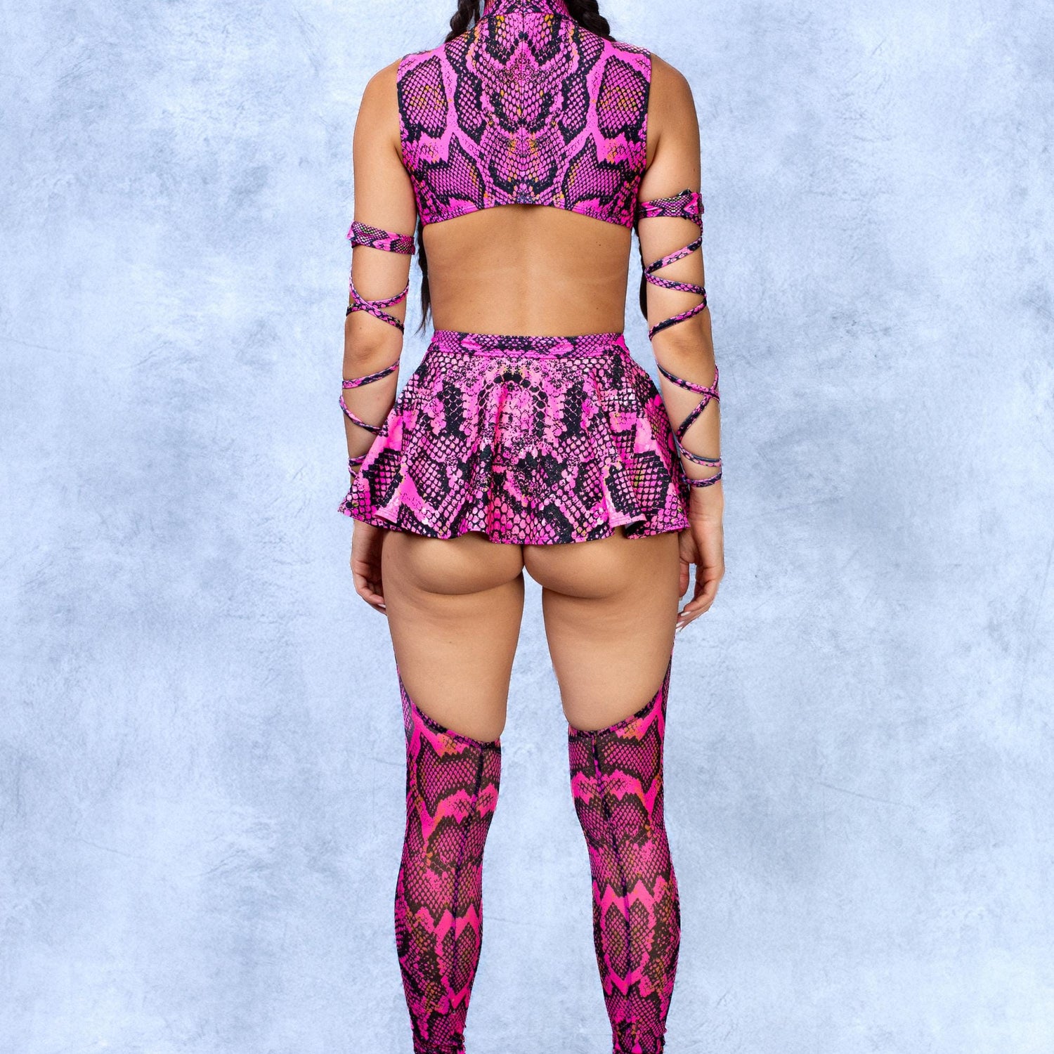 Poisonous Pink Chaps Leotard Wraps Set 6