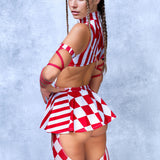 Red Clown Chaps Leotard