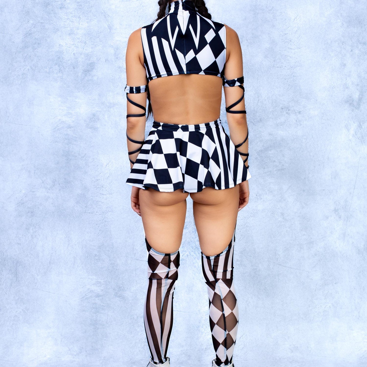Dark Clown Micro Buckle Skirt Performance