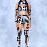 Dark Clown Micro Buckle Skirt