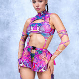 Electric Chaps Leotard