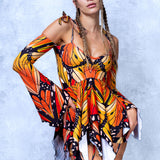 Autumn Butterfly Pixie Dress