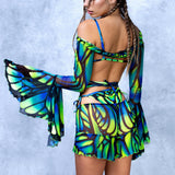Flutter Mesh Shorts