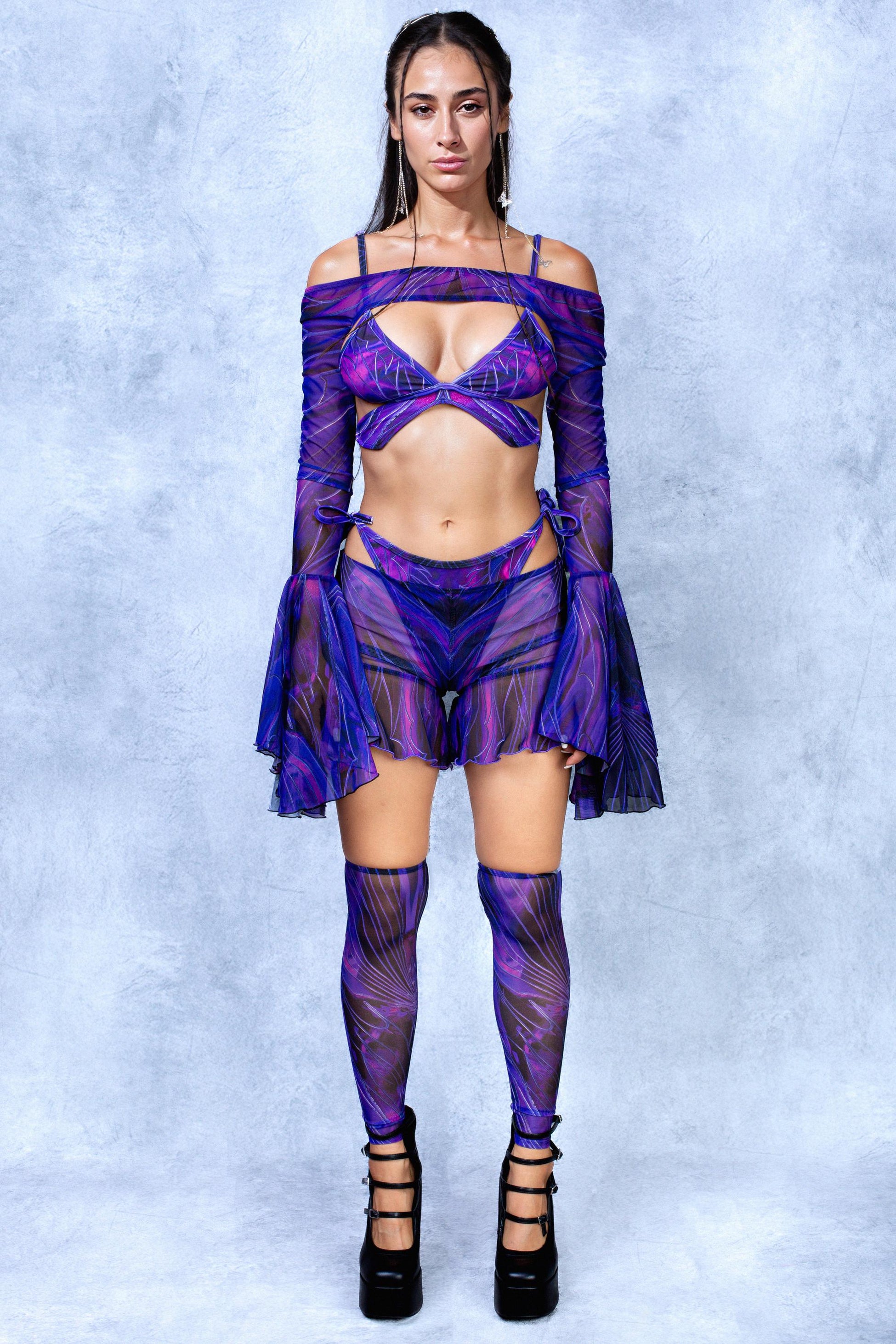 Celestia Amethyst Fairy Butterfly Mesh Set 2