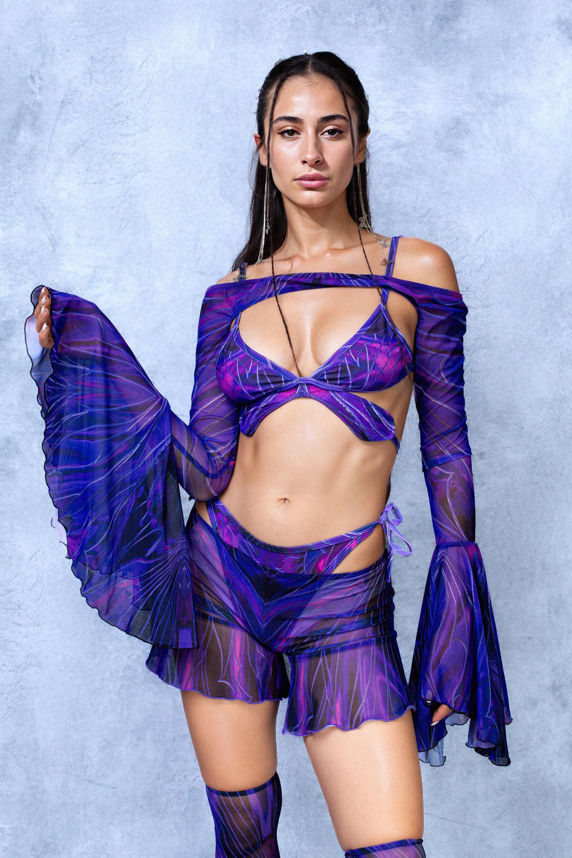 Celestia Amethyst Fairy Butterfly Mesh Set 1
