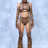 Cheetah	Cold Shoulder Top