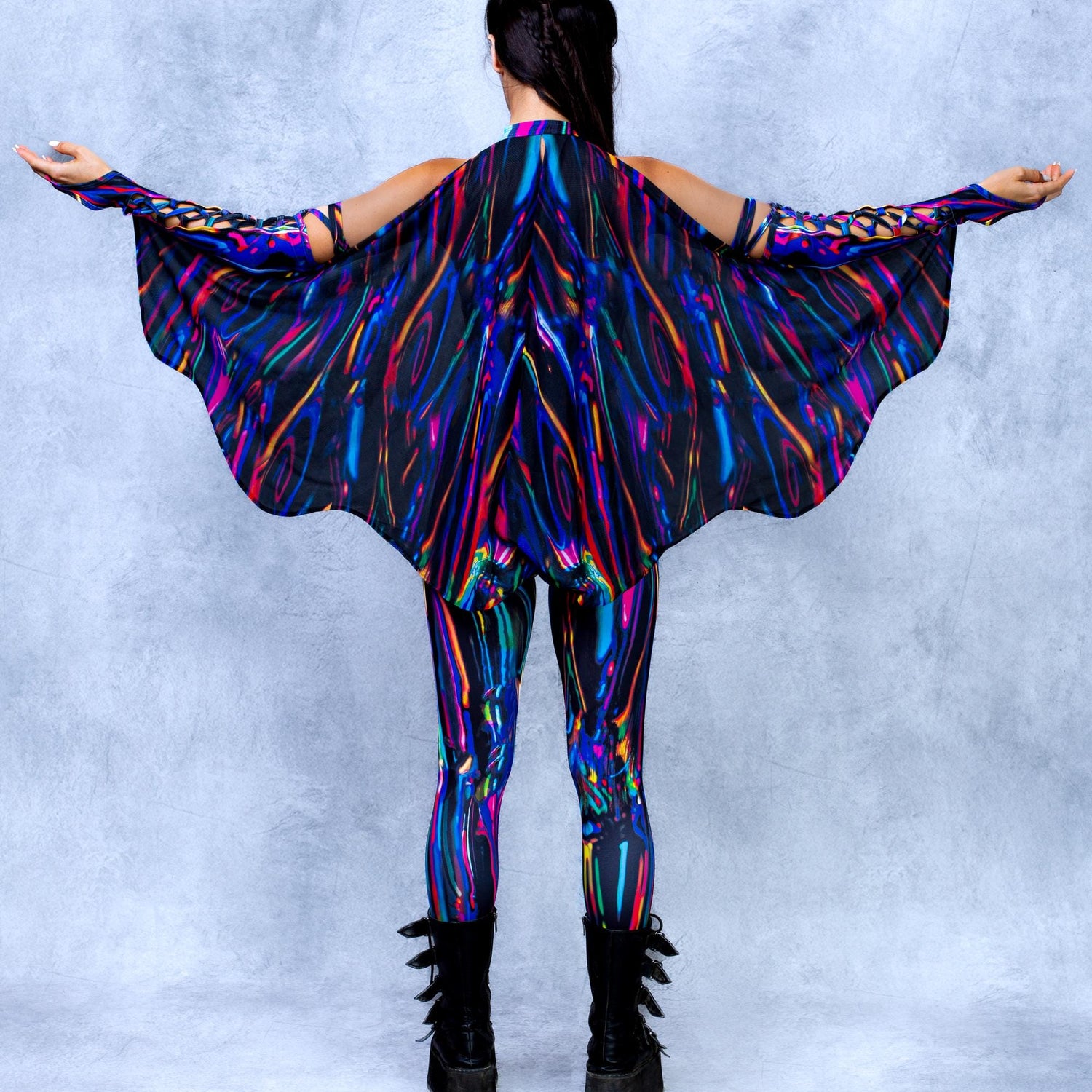 Cyber Chrome Delight Strapless Romper Performance