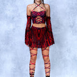 Unholy Red Corset Top