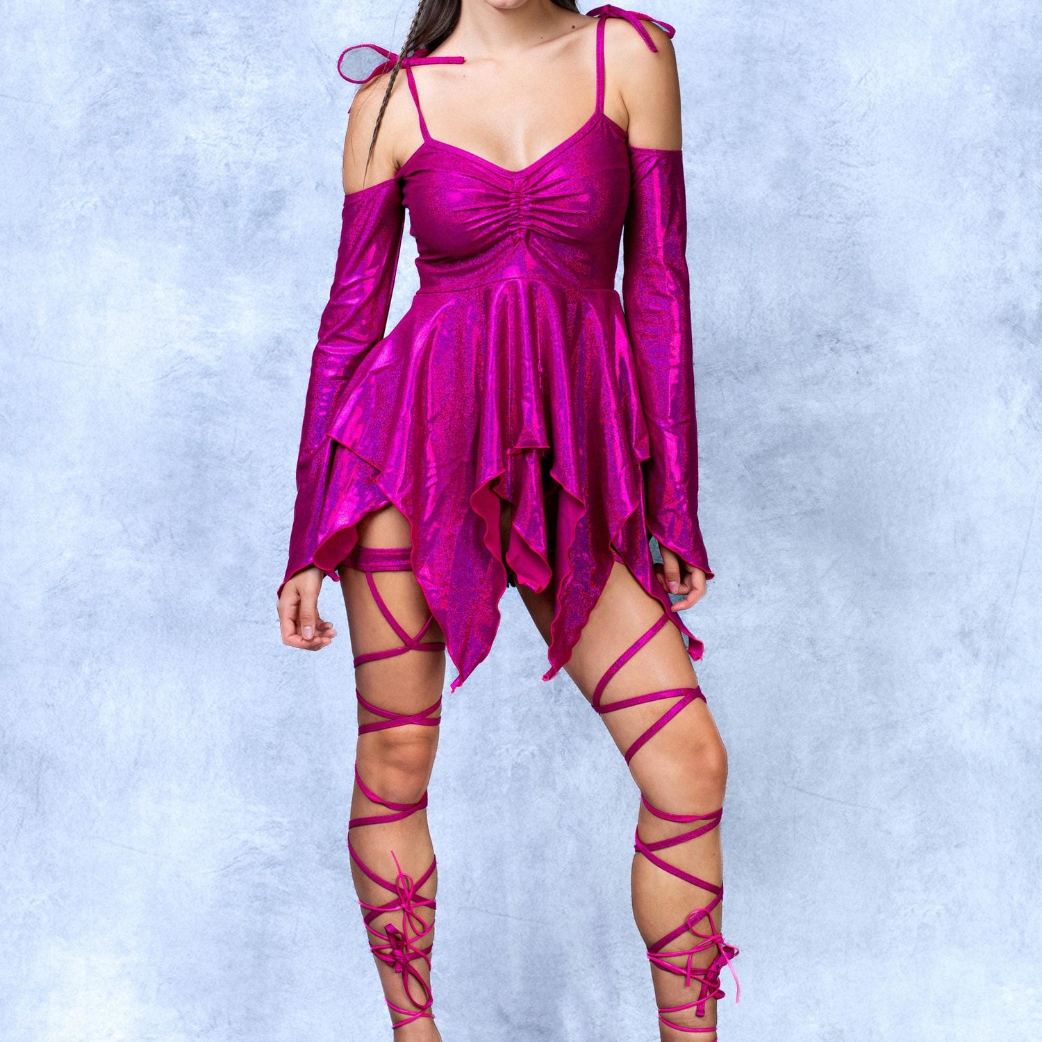 Luxe Rose Pixie Dress Pink